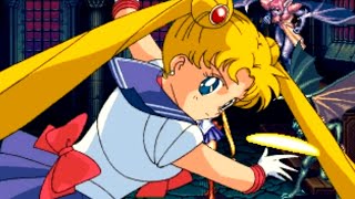 Pretty Soldier Sailor Moon Arcade Playthrough  NintendoComplete [upl. by Orpah]