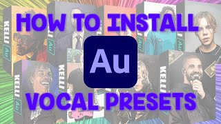 How to use Adobe Audition vocal presets FREE EFFECTS [upl. by Bellamy]