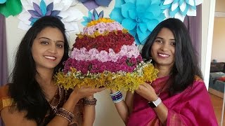 How to Make Bathukamma  won the best Bathukamma prize [upl. by Sorazal845]