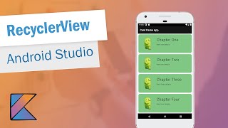 RecyclerView in Android Studio Kotlin 2020 [upl. by Amlev]