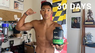 I took CREATINE for 30 Days  Transformation amp Tips [upl. by Arata9]