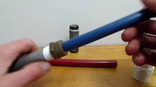 How to connect PEX pipe to old galvanized pipe [upl. by Muncey77]