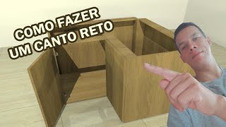 Como fazer cozinha com armários de canto passo a passo [upl. by Ahsenwahs]