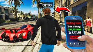 I HACKED My Little Brothers ACCOUNT In GTA 5 RP Too Far [upl. by Eecyac]