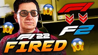 GETTING FIRED IN F1 22 CAREER MODE DEMOTED TO F2 [upl. by Samuele]