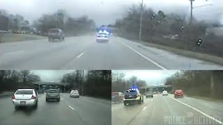 Raw Dashcam Videos From Wild Police Chase In Tennessee [upl. by Analiese912]