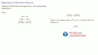 Eigenvalues of Hermitian Matrices [upl. by Dambro]