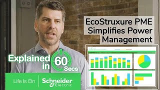 EcoStruxure Power Monitoring Expert in 60 Seconds  Schneider Electric [upl. by Maximilianus]