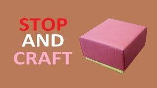 How to make a Gift Box from Cardboard or Paper [upl. by Joice]