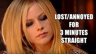 avril lavigne feeling lostannoyed in an interview for 3 minutes straight [upl. by Lyndy]