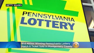 16 MillionWinning Pennsylvania Lottery Match 6 Ticket Sold In Montgomery County [upl. by Latsirhc]