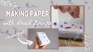 Flower paper  recycling paper at home [upl. by Holli874]