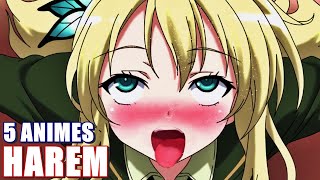 5 ANIMES HAREM ESCOLARES ECCHI ROMANTICOS QUE VALEN LA PENA VER  Animes recomendados 2020 [upl. by Kokaras756]