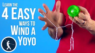 How to Wind A Yoyo  4 Easy Beginner Yoyo Tricks [upl. by Berrie]