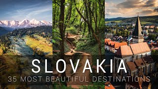 SLOVAKIA  35 most beautiful destinations  Cinematic video [upl. by Ive483]