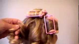 How to use sponge rollers for spiral curls [upl. by Enajyram413]