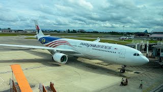 4K Malaysia Airlines A330300  Kuching to Kuala Lumpur [upl. by Chryste]