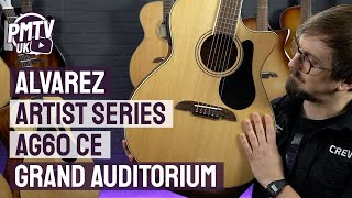 Alvarez Artist AG60CE Grand Auditorium ElectroAcoustic  Overview amp Demo [upl. by Elysee]