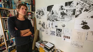 Studio Visits Comic Artists on LONE WOLF AND CUB [upl. by Annaeirb]