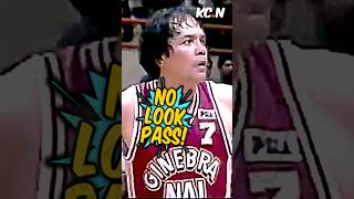 Robert Jaworski CLUTCH NO LOOK PASS vs San Miguel shorts [upl. by Arikaahs]