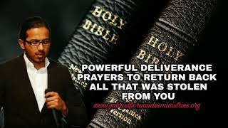 Powerful Deliverance prayers to return back all that was stolen from you by evil [upl. by Oiluj]