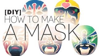 How to make a Chinese Opera Mask [upl. by Ahsiuqram961]