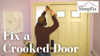 How to Fix a Front Door not Closing Properly  Door Hitting Side of Frame Fix [upl. by Alten]