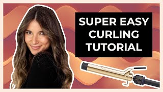 Curling Hair With A Curling Iron  For Beginners  How To Add Volume With A Curling iron [upl. by Ynaffit272]