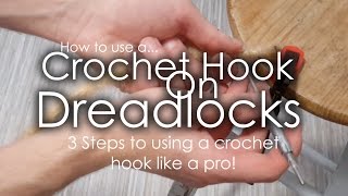 3 STEPS TO PERFECT DREADLOCKS  Using a crochet hook tutorial [upl. by Rory973]