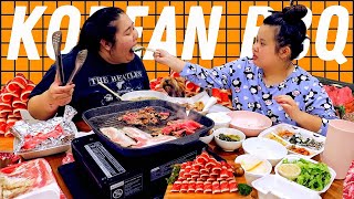 KOREAN BBQ PORK BELLY WRAPS  WAGYU STEAK FEAST AT HOME COOKING  EATING MUKBANG 먹방 EATING SHOW [upl. by Nels719]