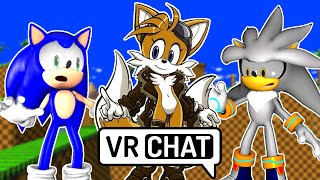 Silver amp Sonic Meet Female Tails VR Chat [upl. by Anina]