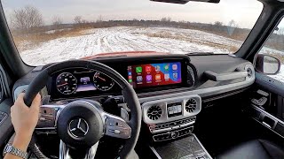 2020 MercedesAMG G63  POV Driving Review [upl. by Leynwad]