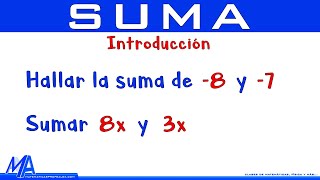 Suma de expresiones algebraicas  Introducción [upl. by Leinad574]