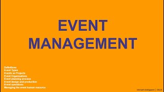 Event Management [upl. by Yendahc498]