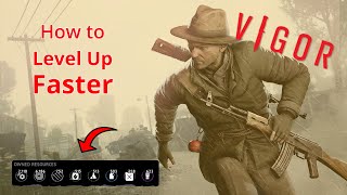 Vigor How To Level Up Fast  SECRET METHOD To FARM Resources [upl. by Leuqar]