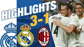 Real Madrid vs AC Milan 31 EXTENDED HIGHLIGHTS amp GOALS [upl. by Raphaela]