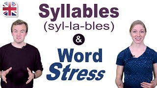 Syllables and Word Stress  English Pronunciation Lesson [upl. by Ulyram994]