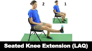 Seated Knee Extension LAQ  Ask Doctor Jo [upl. by Rianna]