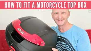 How To Fit A Motorcycle Top Box Givi Monolock [upl. by Crystal54]