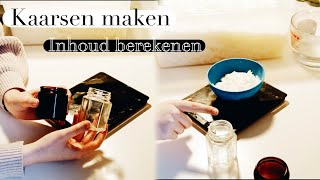 Kaarsen maken  Inhoud potje berekenen [upl. by Yrrehs734]