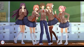 【MMD】〓Doki Doki Literature Club™〓『Just Monika』Animation FULLVERSIÓN [upl. by Oirasan]