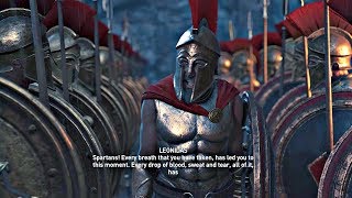 Assassins Creed Odyssey  All Leonidas amp 300 Spartans Cutscenes PS4 Pro [upl. by Kathie]