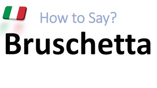 How to Pronounce Bruschetta CORRECTLY And WHY [upl. by Fabria]