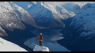 Ski touring from Loen Skylift Stryn Norway [upl. by Ebeneser]