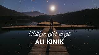 Ali Kınık  Bildiğin Gibi Değil  şiir [upl. by Fariss]