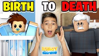 BIRTH to DEATH in Roblox Brookhaven Emotional Ending  Royalty Gaming [upl. by Desberg]