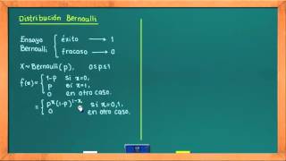 0625 Distribución Bernoulli [upl. by Aamsa]