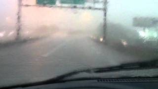 Driving in Extremely Heavy Rain [upl. by Enawd]