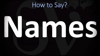 How to Pronounce Names CORRECTLY [upl. by Kaye]