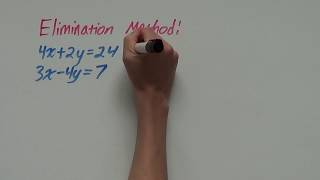 Elimination Method  Simultaneous Equations [upl. by Einahpit184]